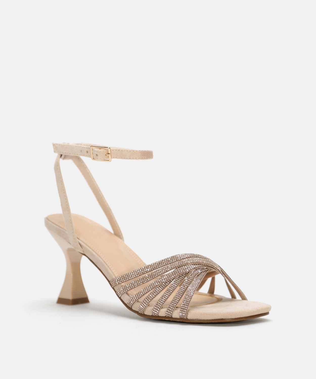 Sand&aacute;lia de salto com strass image number null